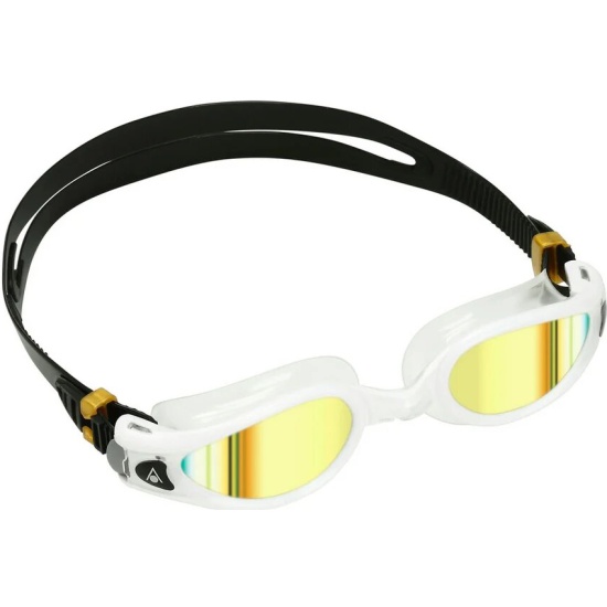 Очки для плавания AquaSphere KAIMAN EXO  NEW золотые зеркальные линзы Titanium white/clear